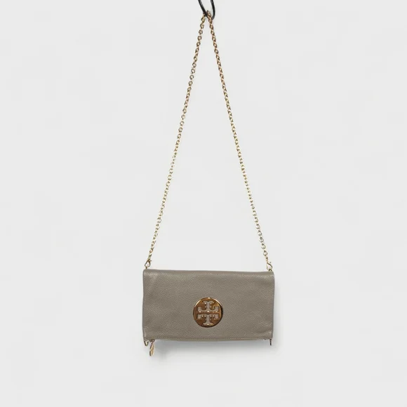 Tory Burch Gray Leather Crossbody Bag - Picture 15 of 16